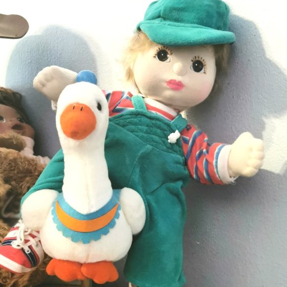 1986 US Mattel My Child Dollbrown eyed blondBoy in Original Outfit - Picture 1 of 6